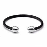 Vintage Stainless Steel Cone Chain Link Bracelet