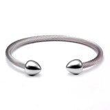Vintage Stainless Steel Cone Chain Link Bracelet