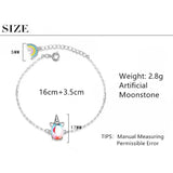 Colorful Moonstone Crystal Bracelets Women Accessories Fine Party For Girl