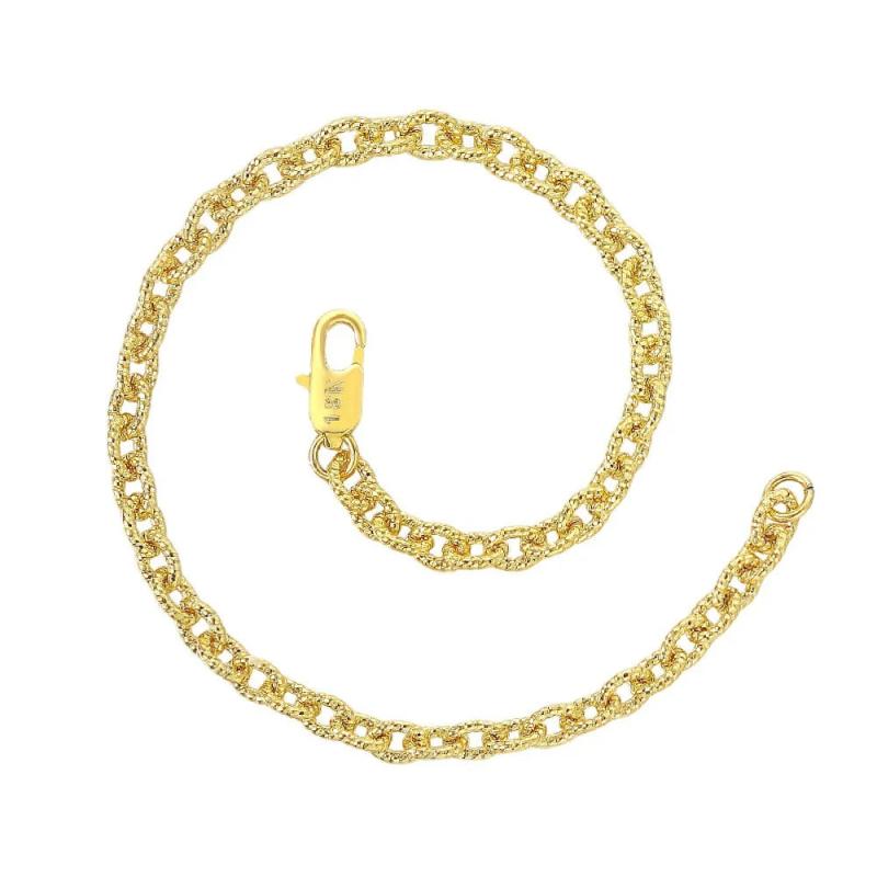 Classic Stainless Steel Sideways Link Chain Bracelet for Men and Women