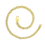 Classic Stainless Steel Sideways Link Chain Bracelet for Men and Women