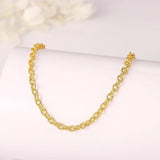 Classic Stainless Steel Sideways Link Chain Bracelet for Men and Women