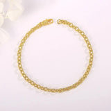 Classic Stainless Steel Sideways Link Chain Bracelet for Men and Women