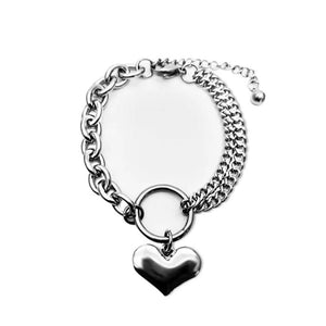 Titanium Steel Bracelet Heart-shaped Stainless Steel Jewelry Bracelet