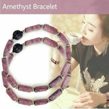 Crystal Amethyst Bangle Women Jewelry Gift