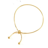 Adjustable Steel Pull-out Bracelet Snake Chain Bangle