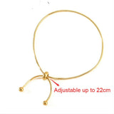 Adjustable Steel Pull-out Bracelet Snake Chain Bangle