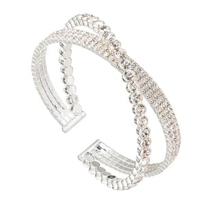 Sparkling Femme Bracelets Classic Cross Crystal Bracelet