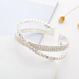 Sparkling Femme Bracelets Classic Cross Crystal Bracelet