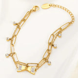 316L Stainless Steel Bow Multilayer Bracelet High Jewelry Accessories