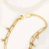 316L Stainless Steel Bow Multilayer Bracelet High Jewelry Accessories