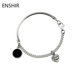 Enamel Round Shaped Bracelet Vintage Couple Jewelry