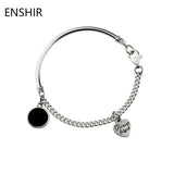Enamel Round Shaped Bracelet Vintage Couple Jewelry
