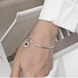 Enamel Round Shaped Bracelet Vintage Couple Jewelry