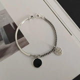 Enamel Round Shaped Bracelet Vintage Couple Jewelry