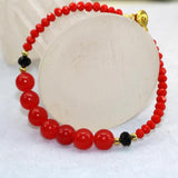 8mm Multicolor Jade Round Beads Bracelet Chalcedony Crystal Jewelry