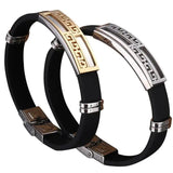 2PCS Titanium Steel Decorative Wrist Bracelet for Men