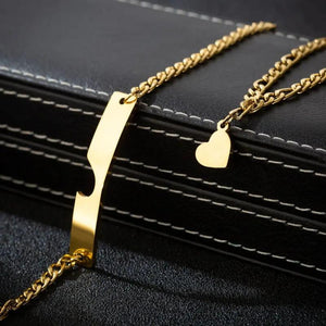 Stainless Steel Couple Bracelet for Men Femmo