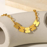 Stainless Steel Charm Bracelet 18k Plated Waterproof Jewelry