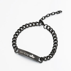 Stainless Steel Matching Bracelets for Couples