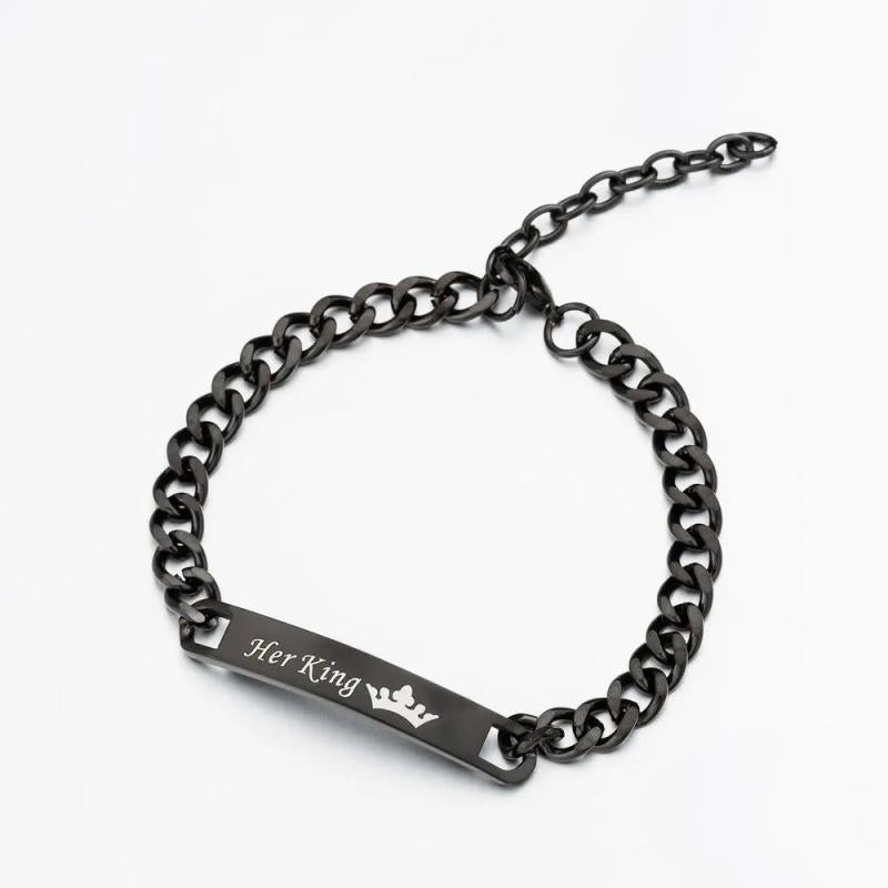 Stainless Steel Matching Bracelets for Couples