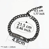 Stainless Steel Matching Bracelets for Couples