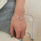 Heart Pendant Bracelet for Women, Party Jewelry Gift