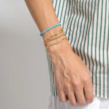 Boho Friendship Bracelet Set Ethnic Green Stone Seed Bead Charm Bracelet