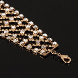 Classic Gold-Color Rhinestone Bracelet for Women