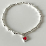 Silver Bamboo Love Bracelets for Women Charming Temperament