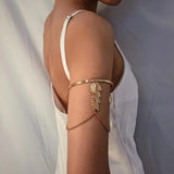 Bohemian Leaf Tassel Opal Open Bracelet Bangles for Women Men