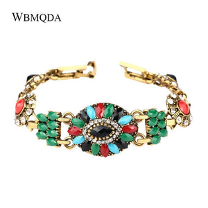 Turkey Ethnic Vintage Bracelet Colorful Resin Retro Bohemian Love Jewelry