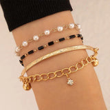 Geometric Bead Chain Street Photo Ladies Bracelet
