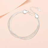 Silver Plated 925 Snake Bracelet Layered Jewelry