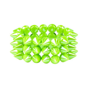 Colorful Hiphop Cuff Bracelets for Women Adjustable Goth Wide Punk Bangles