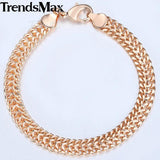 7.5mm Weaving Link Chain Bracelet Femme Jewelry Christmas for Women