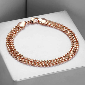 7.5mm Weaving Link Chain Bracelet Femme Jewelry Christmas for Women