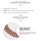 7.5mm Weaving Link Chain Bracelet Femme Jewelry Christmas for Women