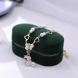 Sweet Rabbit Pearl Bracelet for Girls and Women