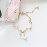 Sweet Rabbit Pearl Bracelet for Girls and Women