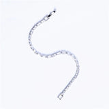 Square Zircon Bracelet, Crystal Tennis Jewelry
