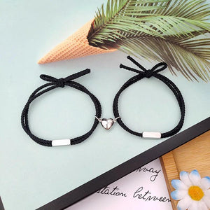 Love Attracts Bracelet Pair Stainless Steel Hand Rope Jewelry