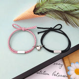 Love Attracts Bracelet Pair Stainless Steel Hand Rope Jewelry