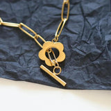 Stainless Steel Sweet Flower Charm Bracelet For Women Silver Jewelry