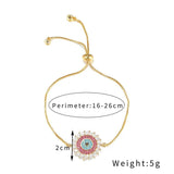Evil Eye Crystal Bracelet Adjustable Women's Party Jewelry Gift