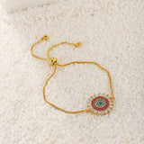 Evil Eye Crystal Bracelet Adjustable Women's Party Jewelry Gift