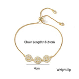 Copper Plated Smiling Face Bracelet for Women