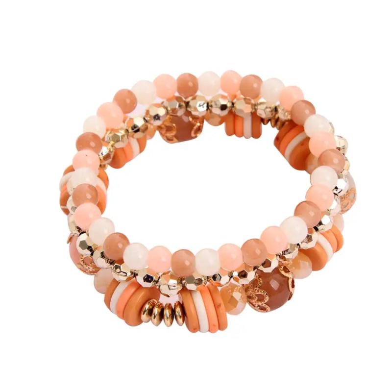Bohemian Beaded Glass Bracelets Bangle Set
