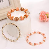 Bohemian Beaded Glass Bracelets Bangle Set