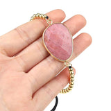 Vintage Amethyst Amazonite Agate Rope Bracelet Bangle